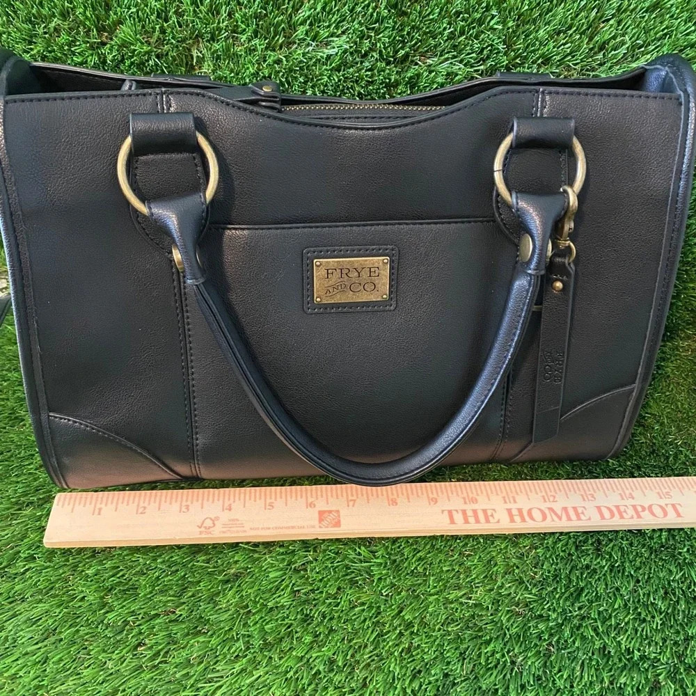 Frye and Co Satchel Shoulder bag leather (with‎ cross body strap) 14x10x5